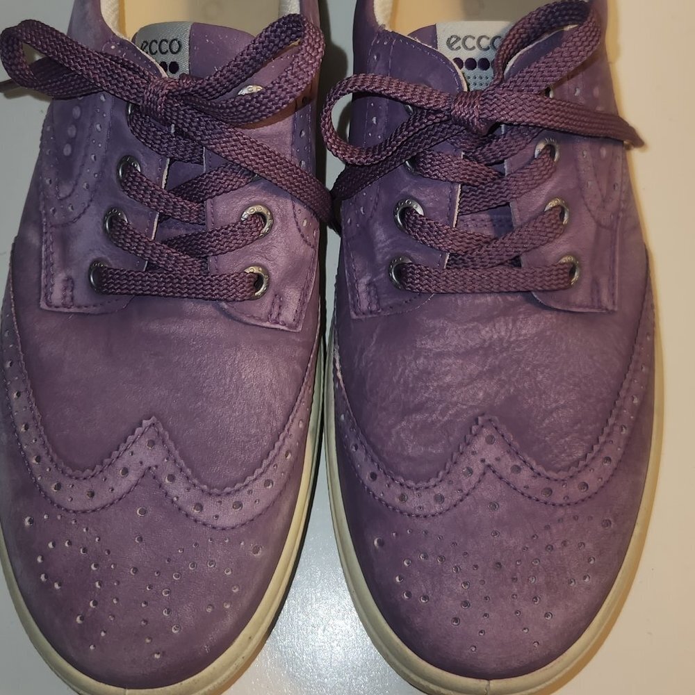 Ecco Men's Lite Hybrid Brogue/Purple Suede